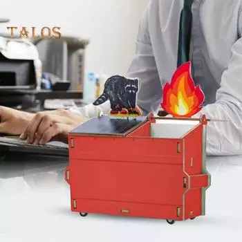 Подставка для карандашей в виде пламени для мусорного контейнера, деревянная, для домашнего офиса, класса, школы, канцелярских принадлежностей, для студентов, подставка для ручек, органайзер, контейнер для хранения, украшение стола жёлтый