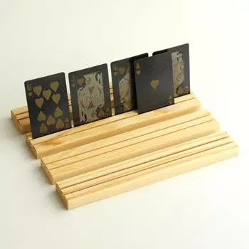 Подставка для карт TIFF 2, натуральный цвет, 25 см, набор из 4 настольных игр, карточная игра, сделано в Японии, материал бренда Echigo Cedar