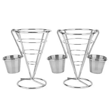 Подставка для картофеля фри, фуршет, витрина с закусками, корзины для картофеля фри