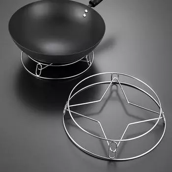 Подставка для кастрюль Многофункциональная, надежно крепится и утолщается, легко моется, стойка для хранения из нержавеющей стали, прочная подставка для кастрюль