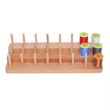 Подставка для катушек с нитками Kylebooker, подставка для катушек из натурального дерева, ручная работа, путешествия