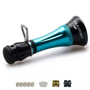 Подставка для катушки HEIGHTEN 48 мм, индивидуальный балансир, светящийся, SHIMANO, DAIWA, спиннинговая катушка, универсальная регулировка, держатель крючка, стопор лески 7-12 г (бирюзовый) (25) бирюзовый