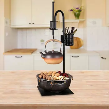 Подставка для кемпинга, вешалка, регулируемая высота, прочный крючок для чайника, кронштейн для инструмента