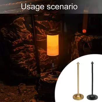 Подставка для кемпинговых фонарей, съемная настольная подставка для фонарей из алюминиевого сплава, держатель для уличного фонаря, простой в использовании золотой