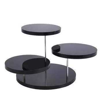 Подставка для кексов Акриловая витрина для украшения торта Десерт Стойка для украшения вечеринки Black 3