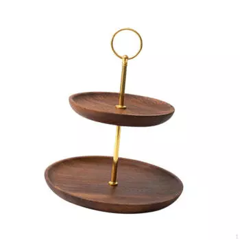 Подставка для кексов, держатель для дисплея, башня, деревенский круглый деревянный торт для 3 Tier