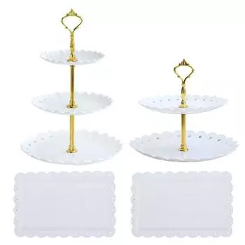 Подставка для кексов Держатель Подставка для десертов 2/3-ярусная Подача закусок