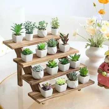 Подставка для кексов Yousheng, деревянная, многоярусная, для демонстрации десертов, складная конструкция, гладкие края, без заусенцев, простая в установке, подставка для кексов Four Layer