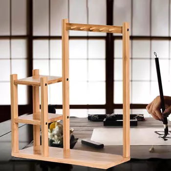 Подставка для кистей для каллиграфических ручек, подставка для письменных принадлежностей, подставка для кабинета Wood