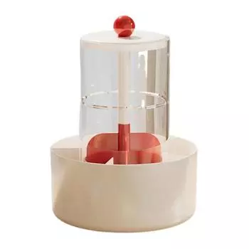 Подставка для кистей для макияжа Пылезащитная Вращающаяся на 360 градусов Нажимного типа Многосекционный Органайзер для хранения кистей для макияжа Тубус