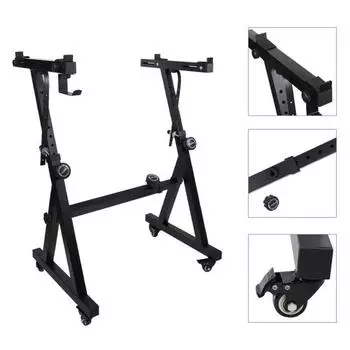 Подставка для клавиатуры Z-образная, прочная, регулируемая подставка для нот, переносная подставка для цифрового пианино, выдерживает до 264 фунтов A