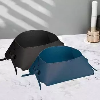 Подставка для ключей в виде скандинавских украшений, складной контейнер для косметики, креативный кожаный ящик для хранения, настольный серый