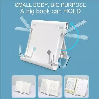 Подставка для книг, держатель для чтения, стойка для документов, устойчивая конструкция, экономящая место