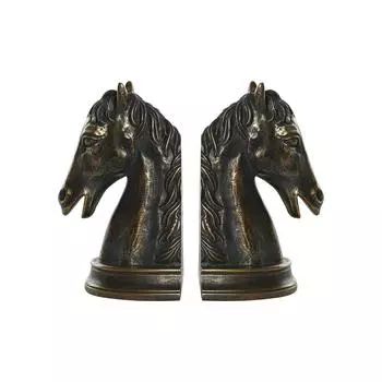 подставка для книг DKD Home Decor 23 x 9 x 19 см Horse Resin