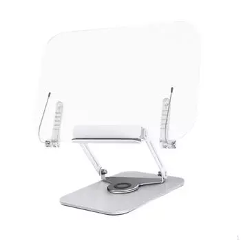 Подставка для книг для чтения, регулируемый держатель, портативный, устойчивый, складной, без помощи рук, кулинарная книга Clear Acrylic