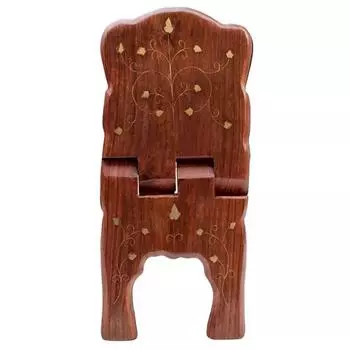 Подставка для книг из дерева ручной работы Rehal, 33,02 см, дизайн Angora,