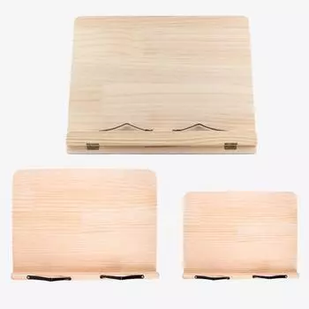 Подставка для книг Многофункциональная деревянная подставка для чтения Регулируемая подставка для ноутбуков и планшетов с металлическим зажимом 35x25cm/13.8x9.8in