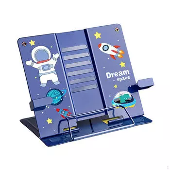 Подставка для книг с зажимами для страниц Декор Настольная стойка для рецептов Учебники Кухня Deep Blue