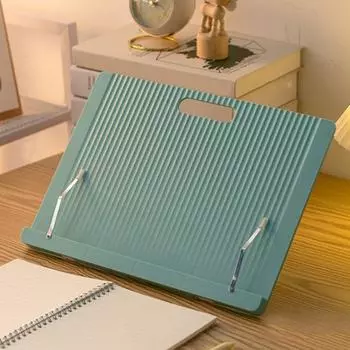 Подставка для книжной полки Yousheng Reading, регулируемый держатель для книг, портативная прочная настольная книжная полка с 5 позициями зажимов для страниц синий