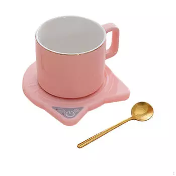 Подставка для кофе USB электрическая подставка для чашки чая пива розовый