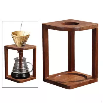 Подставка для кофейной чашки, деревянная многофункциональная полка для фильтра для отеля Style B