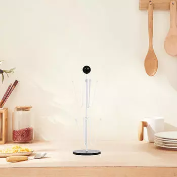 Подставка для кофейной чашки, держатель для сушки бутылок, многоцелевая подставка для кружек чёрный