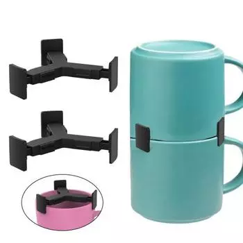 Подставка для кофейных чашек, регулируемая, прочная, экономящая место, полка для кухонного шкафа, держатель для чайных чашек, органайзер для стаканов с водой, стойка для хранения A