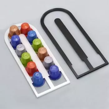 Подставка для кофейных капсул с башней для хранения 10 капсул Nespresso, держатель для кофейных капсул Nespresso 1 шт. красный