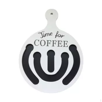 Подставка для кофейных капсул, стойка для дисплея, подвесной деревянный многоцелевой держатель, коричневый