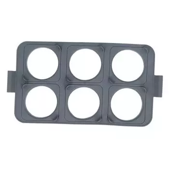 Подставка для колец для яиц, силиконовая подставка для блинов с 6 съемными кольцами для яиц для сэндвичей