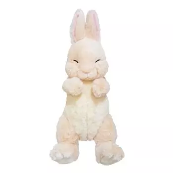 Подставка для коленного кролика Sunlemon BE 17 x 14 x 36 см, мягкая игрушка в виде бежевого кролика P-9552
