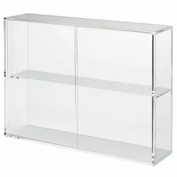 Подставка для коллекции MUJI Acrylic со скользящей шириной x глубиной x высотой 02856113 Гостиная Прозрачная дверь/Большая 33,6 8,4 24,4 см Спальня,