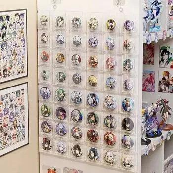 Подставка для коллекции значков Aste Can с 48 предметами