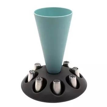 Подставка для кондитерского мешка с 8 слотами, держатель для кондитерского мешка, инструмент для украшения торта, аксессуары для выпечки для домашней кухни