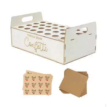 Подставка для конуса конфетти, поднос для свадебного держателя, 30 штук бумаги и Kraft Paper Color