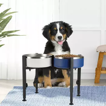 Подставка для кошачьих мисок, Подставка для корма и воды, Подставка для кормушки для домашних животных