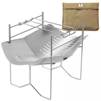 Подставка для костра Camping Moon A4, подставка для костра, гриль для костра, чехол из нержавеющей стали 304 (КЕМПИНГ ЛУНА) СОЛО-А4