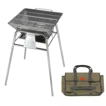 Подставка для костра CAMPING MOON Подставка для костра для барбекю Подставка из нержавеющей стали Тип 2 Регулируемая высота MT-5