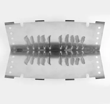 Подставка для костра DUCKNOT BST Firebed Сделано в Японии Складная замена из нержавеющей стали Компактный легкий серебряный