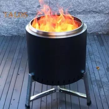 Подставка для костра из нержавеющей стали, устойчивая к коррозии, высокая устойчивость, простая установка, кронштейн для костра из нержавеющей стали, аксессуар для костра S