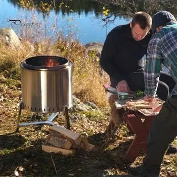 Подставка для костра из нержавеющей стали, устойчивая к коррозии, высокая устойчивость, простая установка, кронштейн для костра из нержавеющей стали, аксессуар для костра S