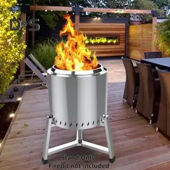 Подставка для костра из нержавеющей стали, устойчивая к коррозии, высокая устойчивость, простая установка, кронштейн для костра из нержавеющей стали, аксессуар для костра S