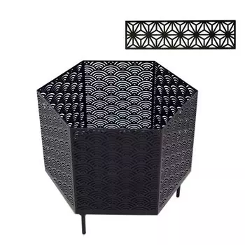 Подставка для костра с японским узором Подставка для костра Горизонтальная верхняя пластина Сумка для хранения Набор S more 6-сторонний 6-сторонний & (Сейгаиха)