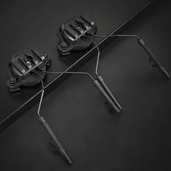 Подставка для крепления наушников, практичный кронштейн для гарнитуры, вращающийся на 360 градусов, расширяемые аксессуары для направляющей шлема 19–21 мм хаки