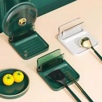 Подставка для крышки кастрюли Пищевой класс Стабильное основание Съемный гладкий край U-образный паз Дизайн белый