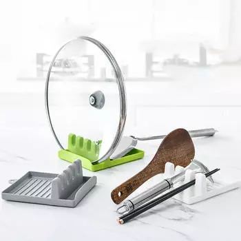 Подставка для кухонной ложки. Кухонный органайзер для вилок. Подставка для лопатки. Подставка для ложки. Стеллаж для хранения посуды. Держатель крышки кастрюли для ложки. серый