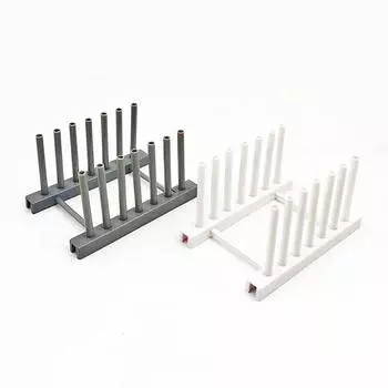 Подставка для кухонной посуды Пластиковая подставка для тарелок и крышек для кастрюль Бытовая подставка для слива Съемная подставка для хранения Подставка для мисок 1PC белый