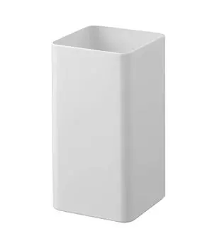 Подставка для кухонных инструментов Yamazaki Jitsugyo, квадратная белая тарелка, компактная, но вместительная, 5183 прибл.. Ш9.5XГ9.5XВ18см