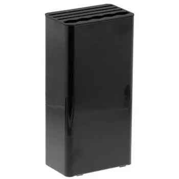 Подставка для кухонных ножей и ножниц Yamazaki Jitsugyo, цвет черный, приблизительный. Ш11 x Г7 x В22,3 см Подставка для ножей Tower Knife 3513