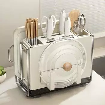 Подставка для кухонных ножей, настенные стеллажи для хранения разделочных досок, многофункциональная настольная стойка для хранения разделочных досок